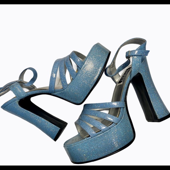 glitter stripper heels